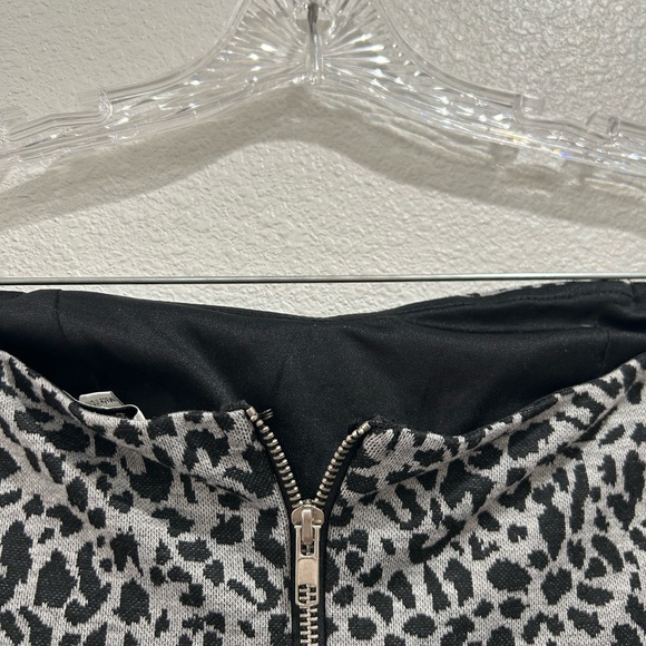 Papaya Strapless Leopard Print Color Block Mini Dress with Bow SZ Medium - Picture 5 of 9